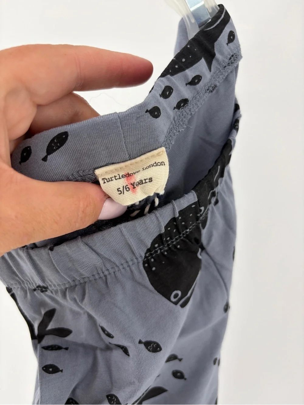 Turtledove London Organic Cotton Full Length Pants Pajama Lounge Sz 5/6 Boys NWT